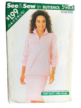 Butterick Misses Shirt Skirt Sewing Pattern Size 6 8 10 12 14 16 18 20 22 5983 U